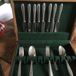 Grandmas Silver Plated Silverware   I’ll Take Less  It’s Silver Plated