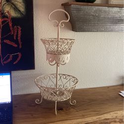 2 Tier Metal Basket