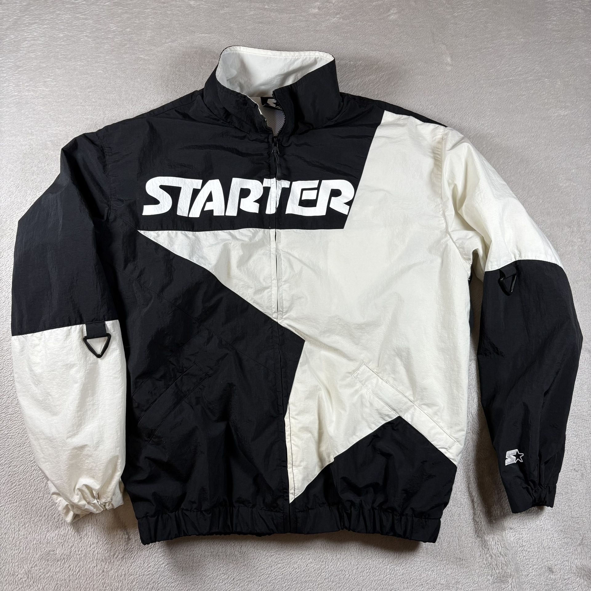 Starter Black Label Nylon Jacket Windbreaker Men’s Size Small Y2K #2065