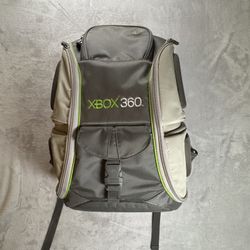 Mad Catz Xbox 360 Console Backpack Carrying Case Travel Bag With 3 Cases Vintage