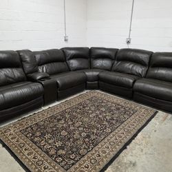 Real Leather Quad Reclining Sectional
Delivery and set up options available!
