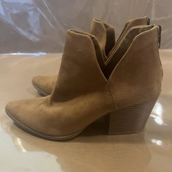 Tan Boho Ankle Boots Size 10