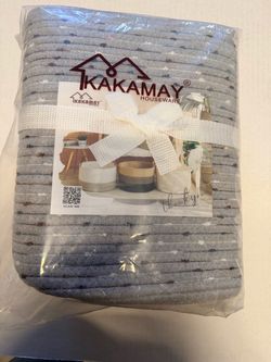 Kakamay Houseware Woven Cotton Rope Basket / woven storage bin