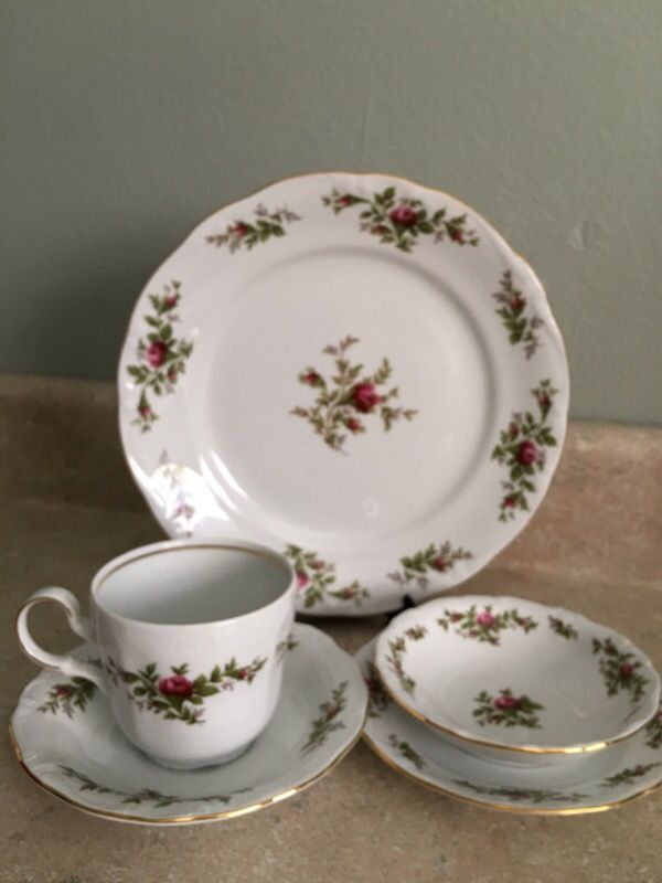 Johann Haviland China-Moss Rose Pattern