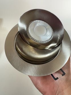 Brushed Nickel Recessed LED Downlight Fixture