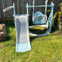 Slide And Swing Plus Trampoline 