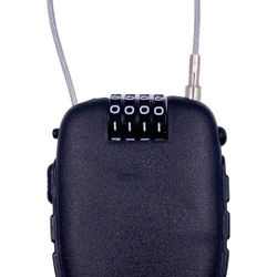 Bosvision Ultra-Secure 4-Digit Combination Lock with 3ft Retractable Cable