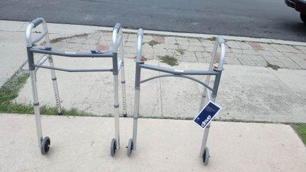 Steel folding walker