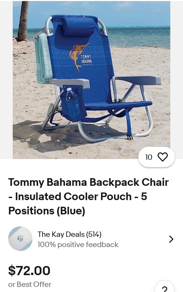 Tommy Bahama Backpack Chairs