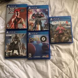 5 Ps4 Games New