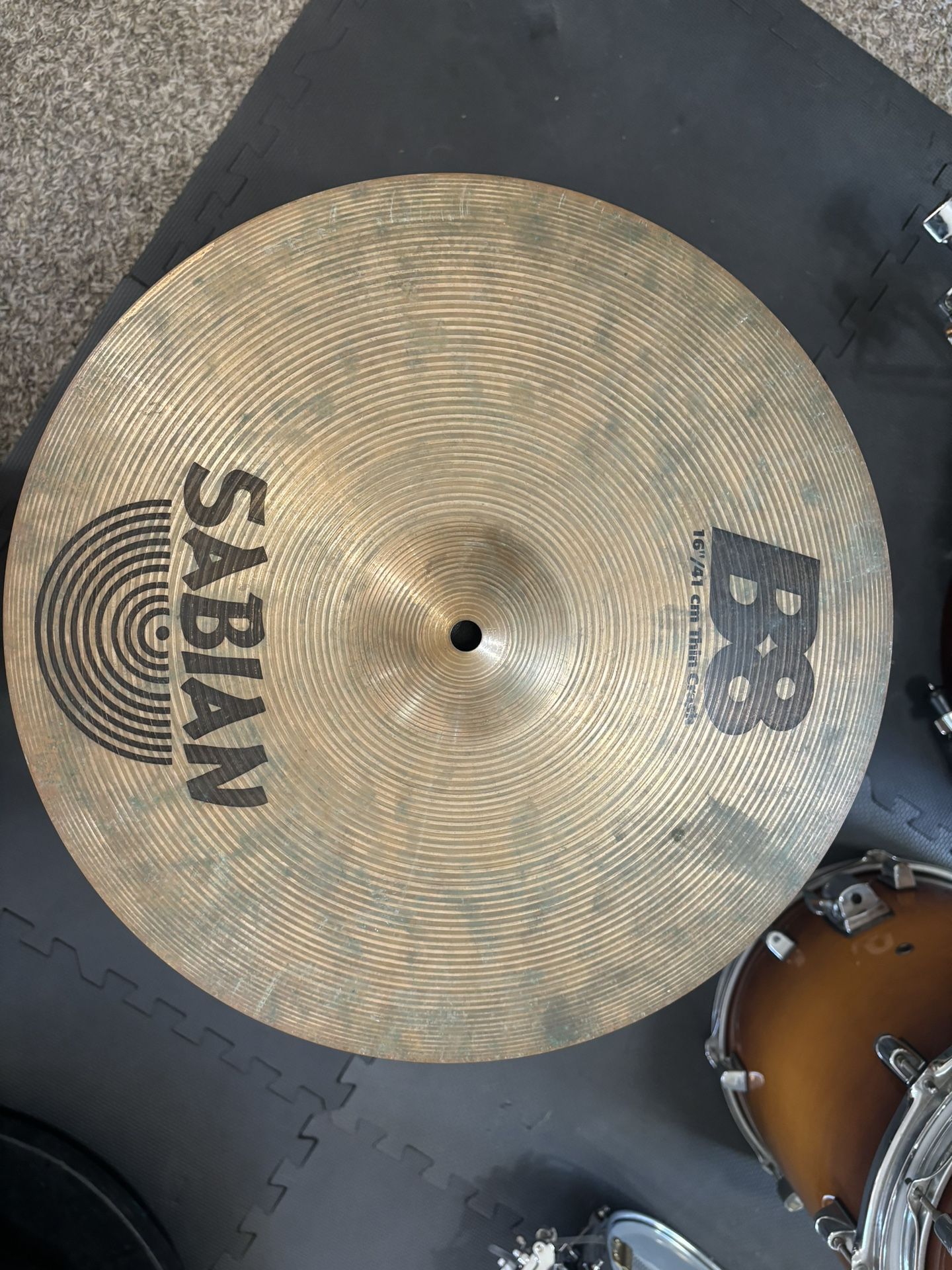 16in sabian B8 thin crash