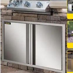 BBQ DOOR with Recessed Handle Access Door for BBQ Island 31X24INCHHIGH