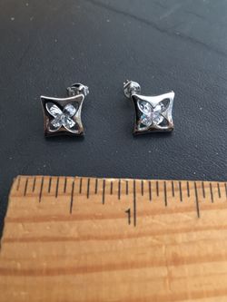 Beautiful Silver Tone Earrings
