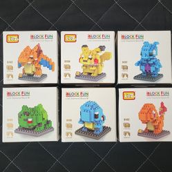 LOZ iBlock Fun Diamond Blocks Pokémon - Set Of 6
