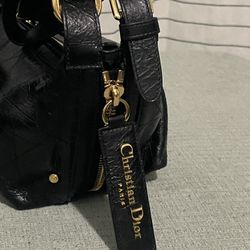 Christian Dior Black Leather Handbag