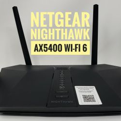 Netgear Nighthawk AX5400 Wireless Router WiFi 6