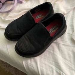 10$ Sketchers Slip Resistant Memory Foam Slip On Shoes