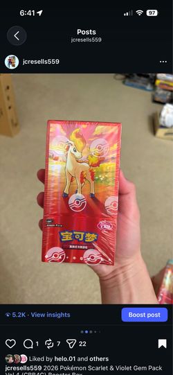 Pokemon S-Chinese Exclusive Gem Pack Vol.4 CBB4C Ponyta SEALED BOX (18 packs)