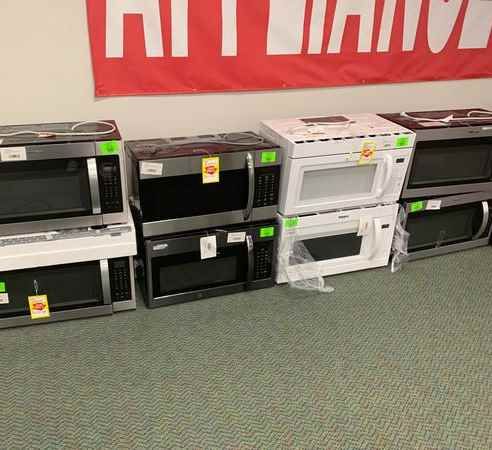 BRAND NEW OVERHEAD MICROWAVES WITH WARRANTY F