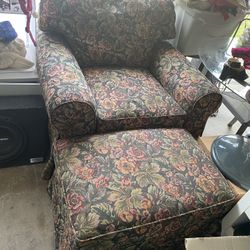 Chair  With Ottoman
