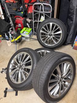 Stock 18’ Q50 rims