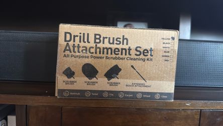 Drill brush attachments