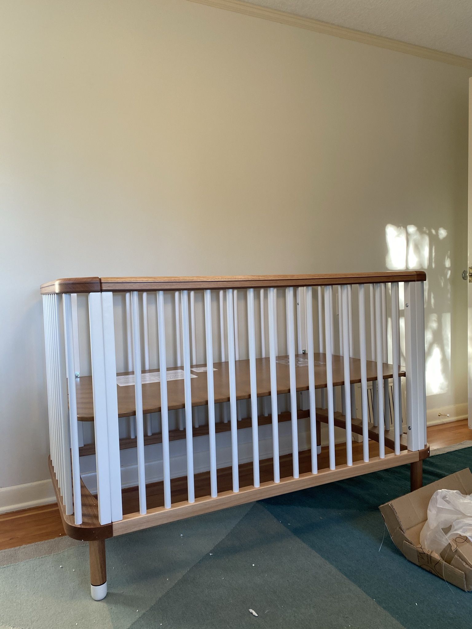Nestig Crib and Avocado Crib Mattress - Baby to Toddler bundle