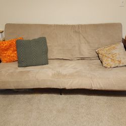 Tan Futon Couch And Bed