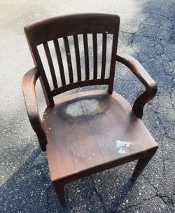 Antique 1941 WH Gunlocke wooden Chair (fair condition) - $45