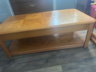 Coffee table with side tables