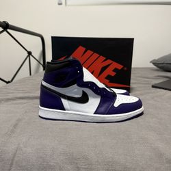 Air Jordan 1 Court Purple Size 9.5 New