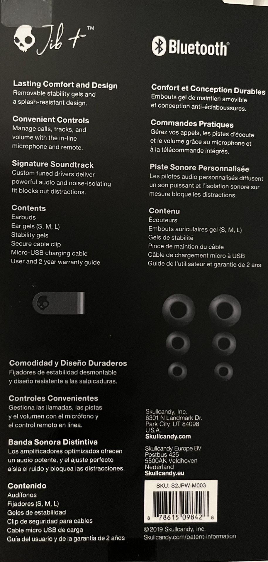 SkullCandy Jib+ Wireless Earbuds 