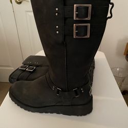 UGG Original Black Biker Boots