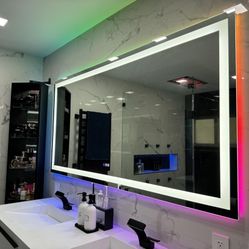 Vanity, Bathroom LED Mirrors Available All Sizes Just Text Me Which Size You Need