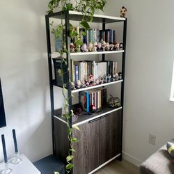 3 Tier Bookshelf With Cabinets