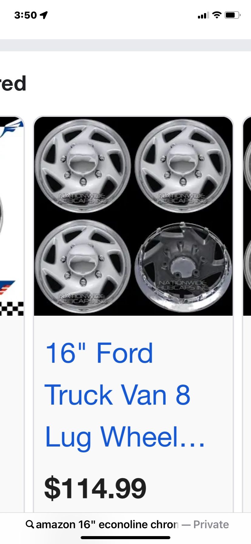 PREMIUM FORD ECONOLINE HUBCAPS NEW IN BOX $65/COPAS FORD ECONOLINENUEVOS