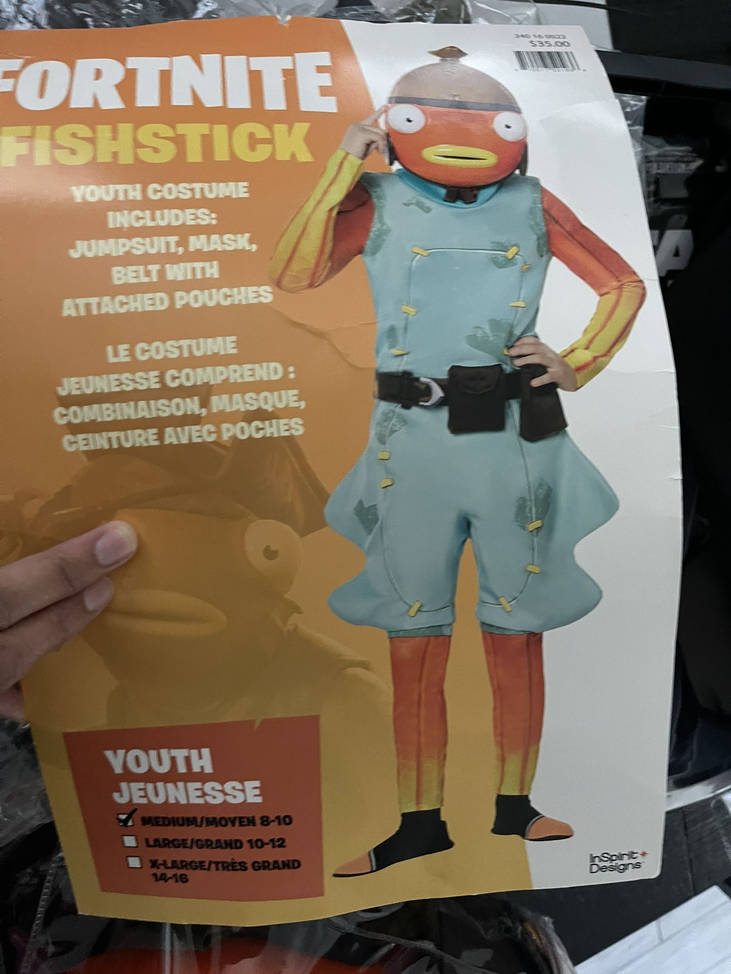 Fortnite fish character costume kids