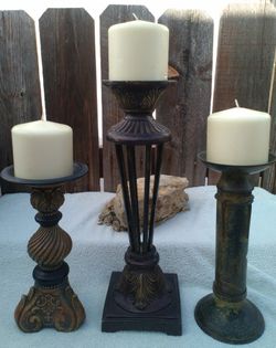 Vintage Looking Candle Holders 