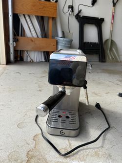 Stainless Steel Espresso Machine with Steam Wand