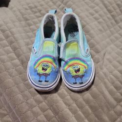 SpongeBob X VANS Classic Slip Ons 