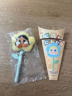 Pop Mart Crybaby Sad Club Plush Flower Blind Box Papaya Yellow