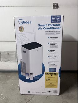 Midea Smart Portable Air Conditioner 8000 BTU, New, 3 Available
