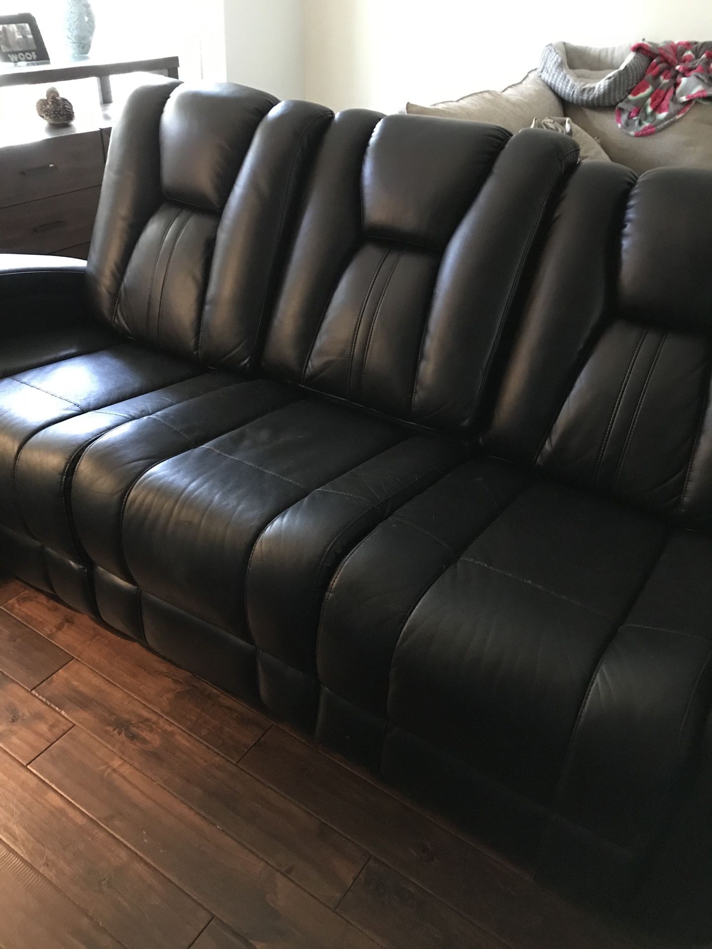 Black electric sofa