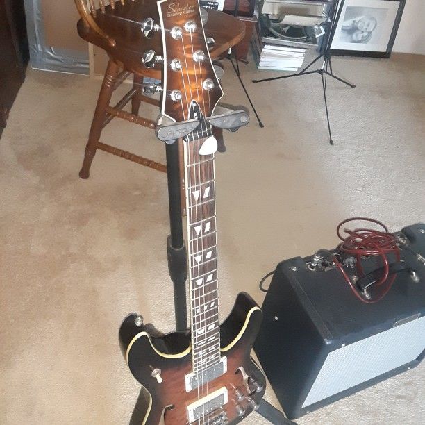 Shecktor diamond With Fender Jr Blues Amp