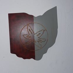 Ohio Buckeye Wood Wall Decor