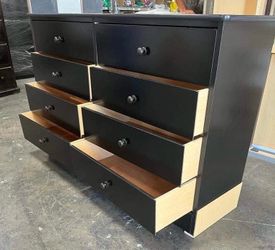 8 drawer black color
