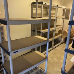 7 Storage Shelves Garage Plastic 