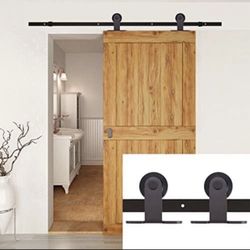 6ft Black Arrow Series Sliding Rail System Door Track  