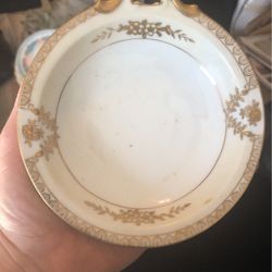 Vintage Noritake Gold Hand Painted Dish