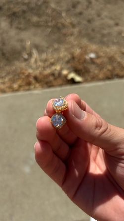 CZ Gold Earrings